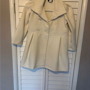 Chic Cream Kids Pea Coat